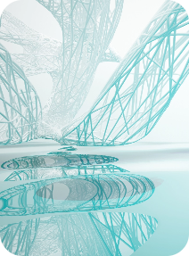 resumen-interior-parametrico-de-agua-blanca-y-azul-con-ilustracion-y-renderizado-3d-de-ventana